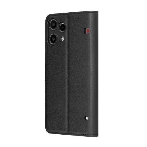 Nothing Phone (3a) Lite Fekete Techsuit Leather Folio tok - 5