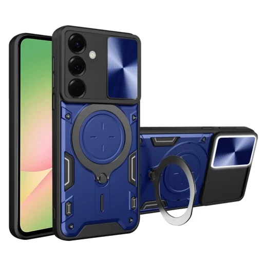 Samsung Galaxy A57 5G CamGuard Pro Techsuit - Kék tok - 1