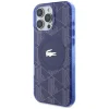 iPhone 16 Pro Lacoste HC IML Monogram Silver Croc Logó tok, tengerészkék thumbnail