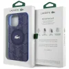 iPhone 16 Pro Lacoste HC IML Monogram Silver Croc Logó tok, tengerészkék thumbnail
