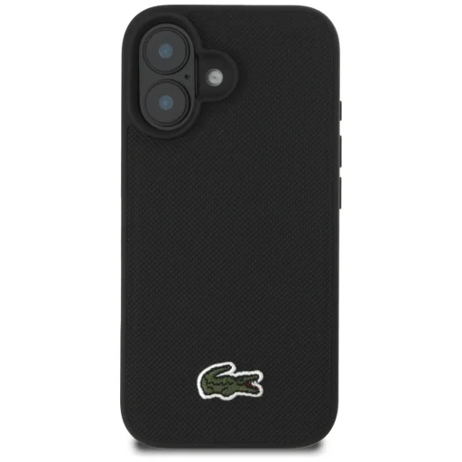 iPhone 16 Plus Lacoste Iconic Petit Pique Crossbody Cord MagSafe fekete tok - 3
