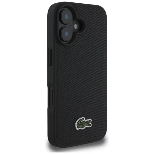 iPhone 16 Plus Lacoste Iconic Petit Pique Crossbody Cord MagSafe fekete tok - 4
