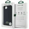 iPhone 16e Lacoste Iconic Petit Pique Woven Logo MagSafe sötétkék tok thumbnail