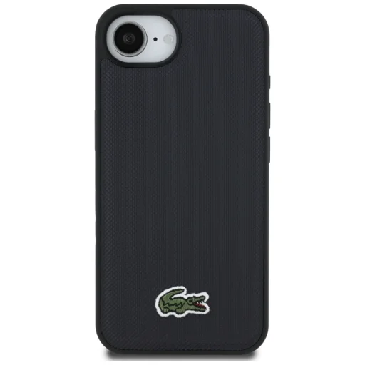 iPhone 16e Lacoste Iconic Petit Pique Woven Logo MagSafe sötétkék tok - 3