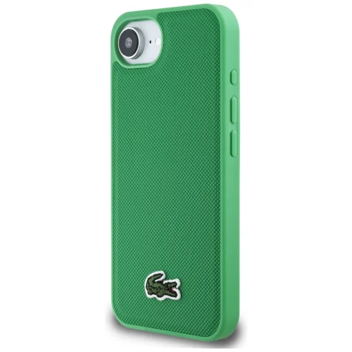 iPhone 16e Lacoste Iconic Petit Pique Woven Logo MagSafe zöld tok - 2