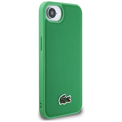 iPhone 16e Lacoste Iconic Petit Pique Woven Logo MagSafe zöld tok - 4