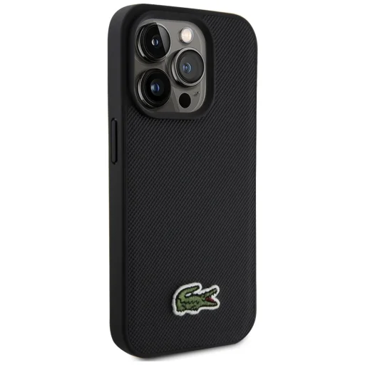 iPhone 15 Pro Max Lacoste Iconic Petit Pique Crossbody Cord MagSafe fekete tok - 4