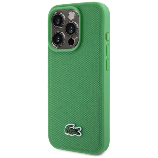 iPhone 15 Pro Max Lacoste Iconic Petit Pique Crossbody Cord MagSafe zöld tok - 2