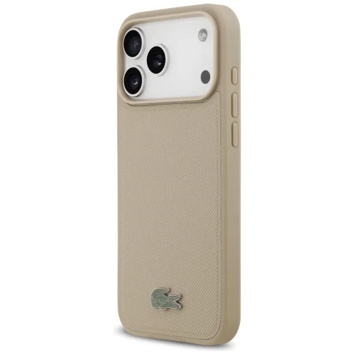 iPhone 17 Pro Max Lacoste Petit Pique Lacquer Logo MagSafe tok taupe - 2