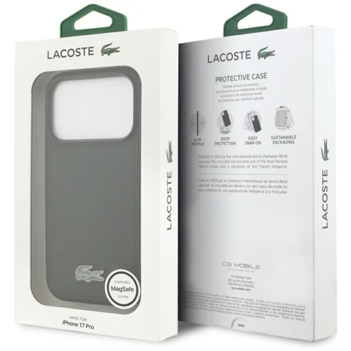 iPhone 17 Pro Lacoste Petit Pique Lacquer Logo MagSafe tok sinople színű - 8