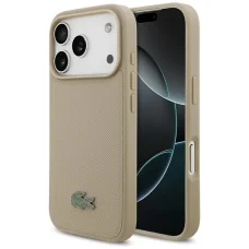iPhone 17 Pro Lacoste Petit Pique Lacquer Logo MagSafe taupe tok