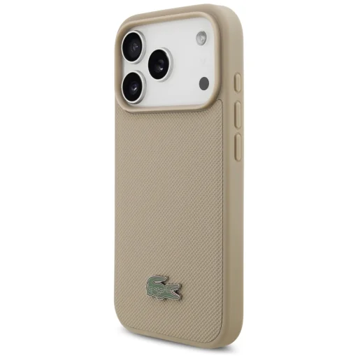 iPhone 17 Pro Lacoste Petit Pique Lacquer Logo MagSafe taupe tok - 2