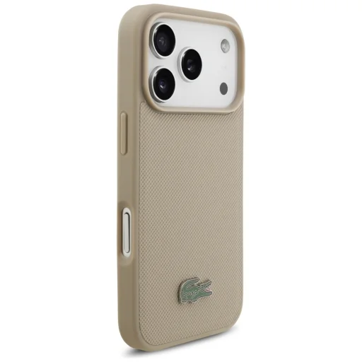 iPhone 17 Pro Lacoste Petit Pique Lacquer Logo MagSafe taupe tok - 4