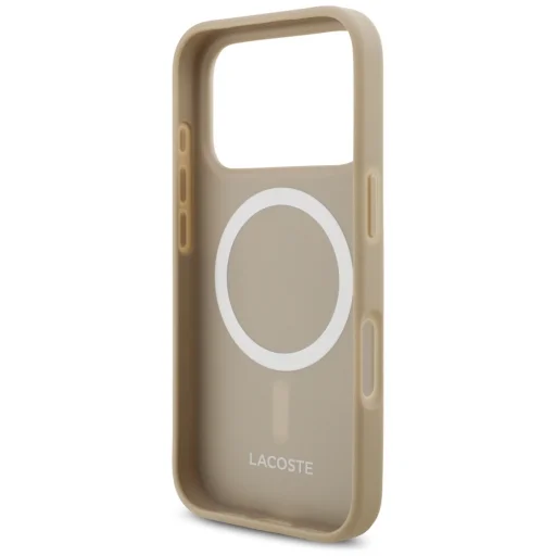 iPhone 17 Pro Lacoste Petit Pique Lacquer Logo MagSafe taupe tok - 7