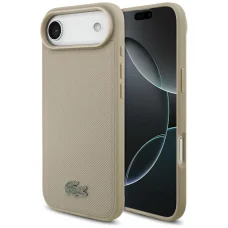 iPhone Air Case Lacoste Petit Pique Lacquer Logo MagSafe tok taupe színben