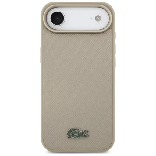iPhone Air Case Lacoste Petit Pique Lacquer Logo MagSafe tok taupe színben - 3
