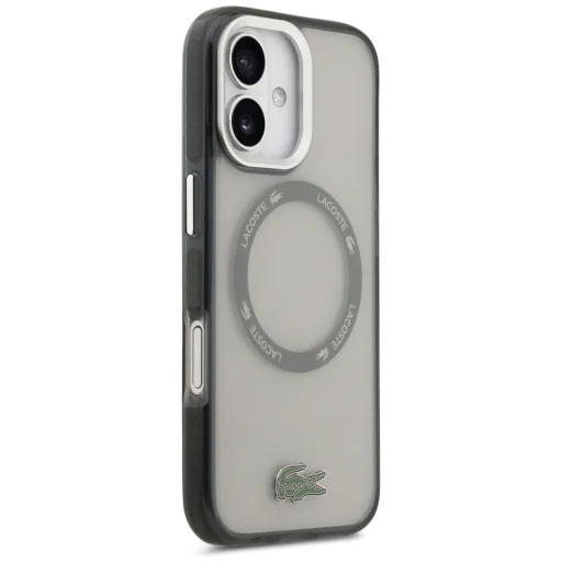 iPhone 17 Lacoste Shockproof Átlátszó Matt MagSafe tok szürke - 4
