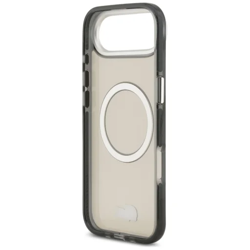 iPhone 17 Air átlátszó szürke Lacoste Shockproof Frosted MagSafe tok - 7