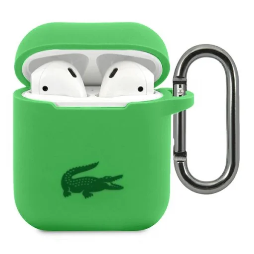 Apple AirPods 1/2 Lacoste LCA2SN zöld szilikon tok - 1