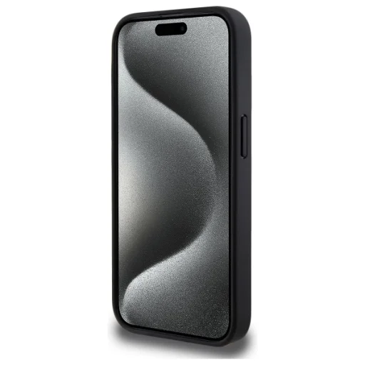 iPhone 15 Pro 6,1" fekete kemény tok Grip Stand Mono Lacoste - 5
