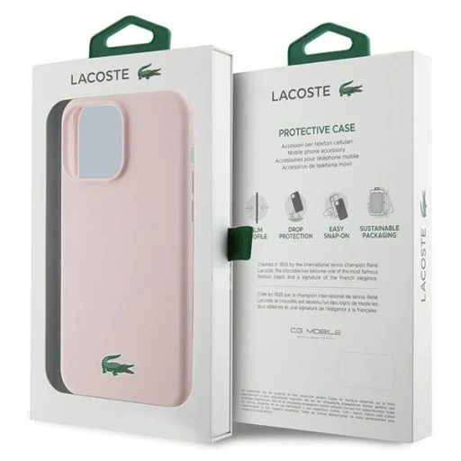 iPhone 15 Pro pink tok Lacoste Silicone Croc Logo (LCHMP15LSLOI) - 8