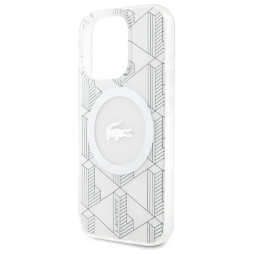 iPhone 15 Pro Max tok Lacoste LCHMP15XUBSH farine kemény tok IML Blend Monogram MagSafe - 6