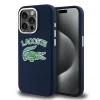 iPhone 15 Pro Max navy kék Lacoste LCHMP15XUCRV kemény tok Silicone Cracked Logo MagSafe tok thumbnail