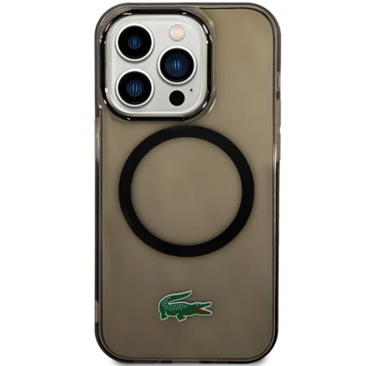 iPhone 15 Pro Max fekete, átlátszó dizájnnal és MagSafe funkcióval rendelkező kemény tok - 3