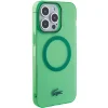 iPhone 15 Pro Max zöld kemény tok Lacoste átlátszó dizájnnal és MagSafe thumbnail