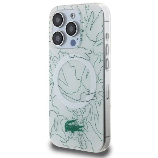 iPhone 15 Pro Max fehér keménytok Double Layer Repeat MagSafe tok - 2