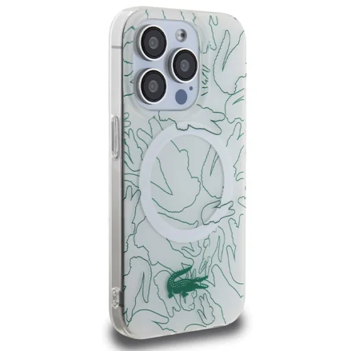 iPhone 15 Pro Max fehér keménytok Double Layer Repeat MagSafe tok - 4