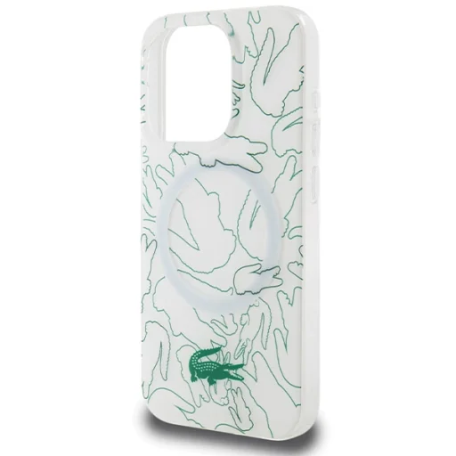 iPhone 15 Pro Max fehér keménytok Double Layer Repeat MagSafe tok - 6