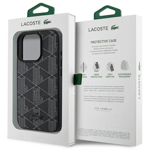 iPhone 16 Pro Lacoste LCHMP16LPBSK fekete tok - 8