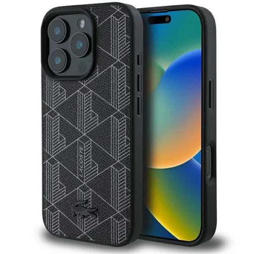 iPhone 16 Pro Lacoste LCHMP16LPBSK fekete tok - 1