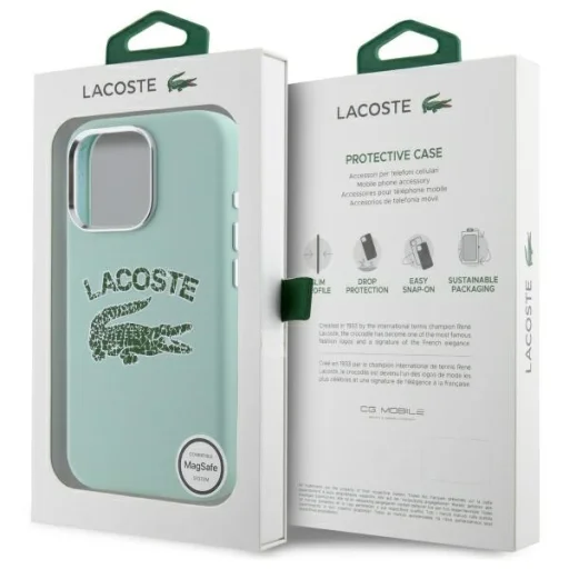 iPhone 16 Pro Max amande kemény tok Lacoste Széttört Logó MagSafe - 8