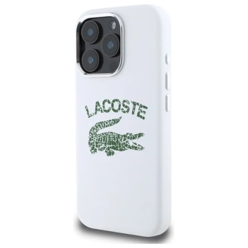 iPhone 16 Pro Lacoste Silicone Repedt Logó MagSafe tok - 2