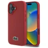 iPhone 16 Plus piros Lacoste LCHMP16MPVCR Iconic Petit Pique Woven Logo tok thumbnail