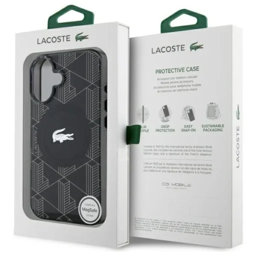 iPhone 16 Plus Lacoste LCHMP16MUBSK fekete tok - 8