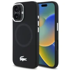 iPhone 16 6.1" fekete Lacoste LCHMP16SSMAK tok