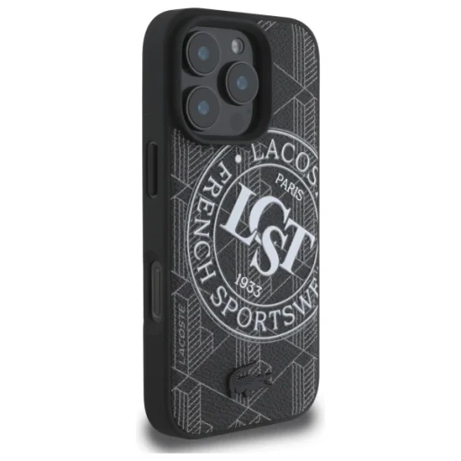 iPhone 16 Pro Max fekete tok Lacoste LCHMP16XPSWK Mono Sportswear MagSafe - 4
