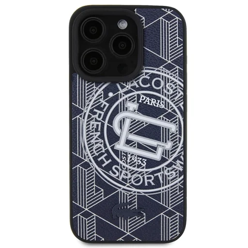 iPhone 16 Pro Max sötétkék Lacoste Mono Sportswear MagSafe tok - 3