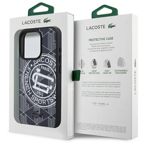 iPhone 16 Pro Max sötétkék Lacoste Mono Sportswear MagSafe tok - 8
