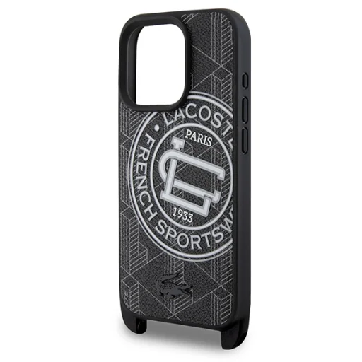 iPhone 16 Pro Max Lacoste LCHMP16XSPSWK fekete kemény tok Mono Sportswear MagSafe tok - 5
