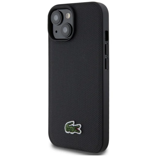 iPhone 15 Lacoste Iconic Petit Pique Crossbody Cord MagSafe tok fekete - 2