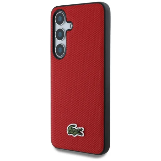 Samsung Galaxy S25 Iconic Petit Pique Szőtt Logó MagSafe piros tok - 2