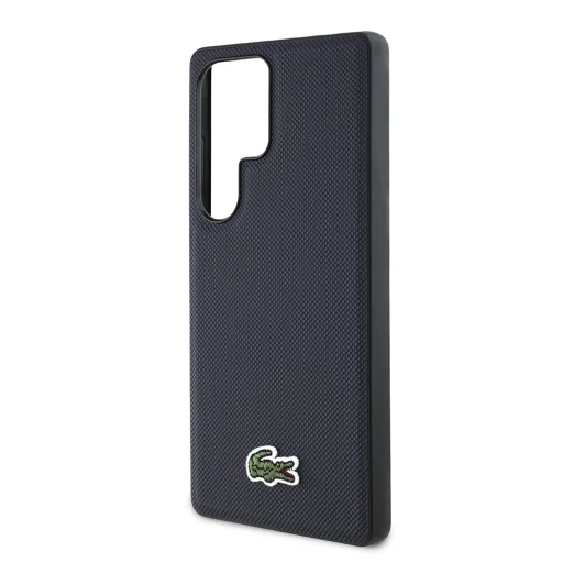 Samsung Galaxy S25 Ultra Lacoste Iconic Petit Pique Szőtt Logó MagSafe tok sötétkék - 6