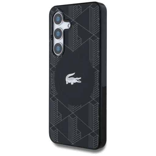 Samsung Galaxy S25 Monogram W/ Silver Croc Logo MagSafe tok fekete - 2