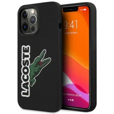 iPhone 13 Pro fekete szilikon Lacoste krokodil fej tok