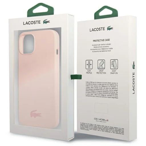iPhone 13 mini pink szilikon tok Lacoste - 8