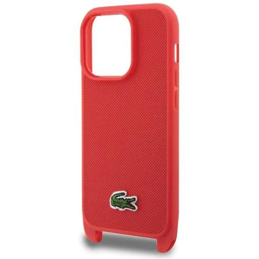 iPhone 14 Pro Lacoste Iconic Petit Pique Crossbody piros tok - 4